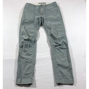 Relwen Pants Mens Blue Utility Stretch Military Pocket Cotton Casual Chino Sz 32